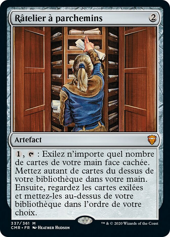 Râtelier à parchemins