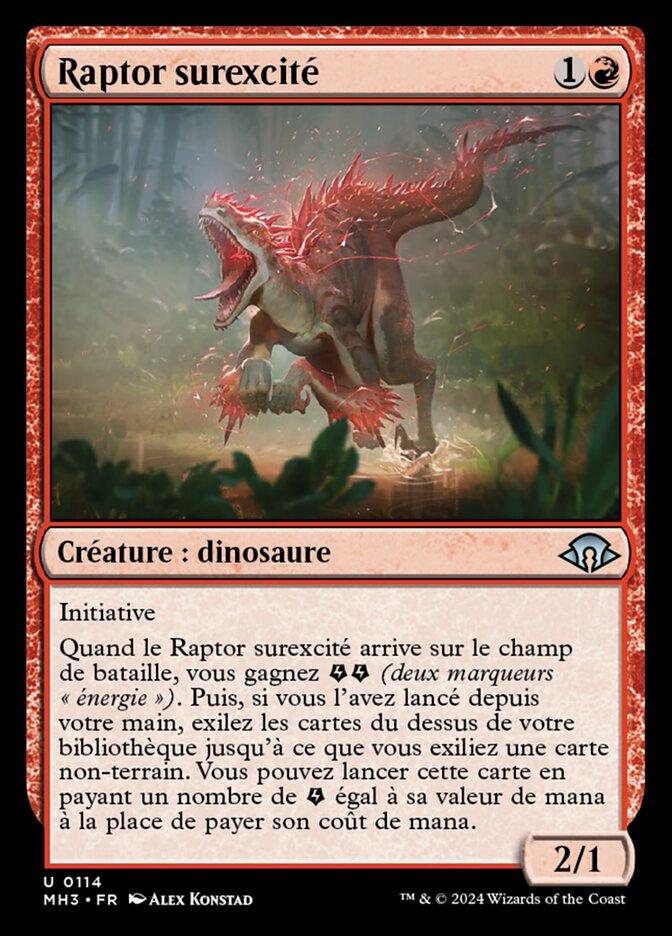 Raptor surexcité