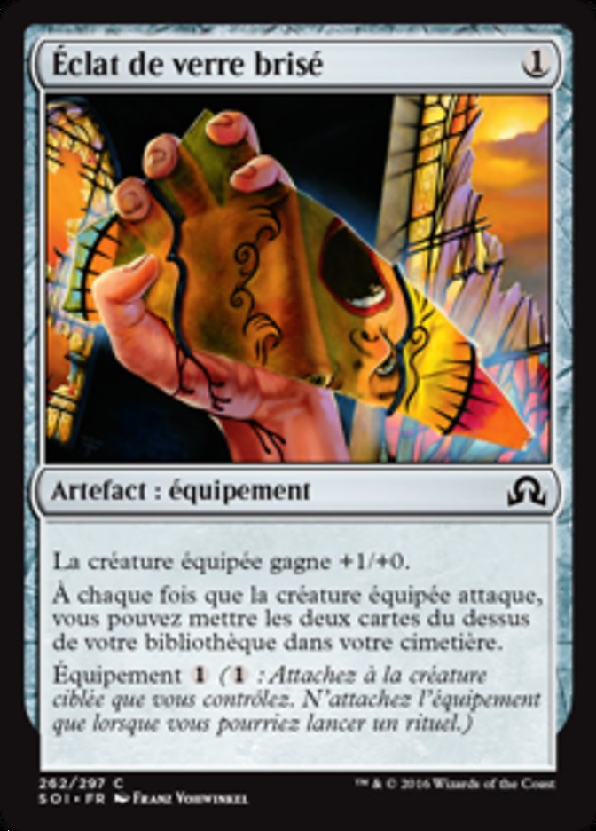 Éclat de verre brisé