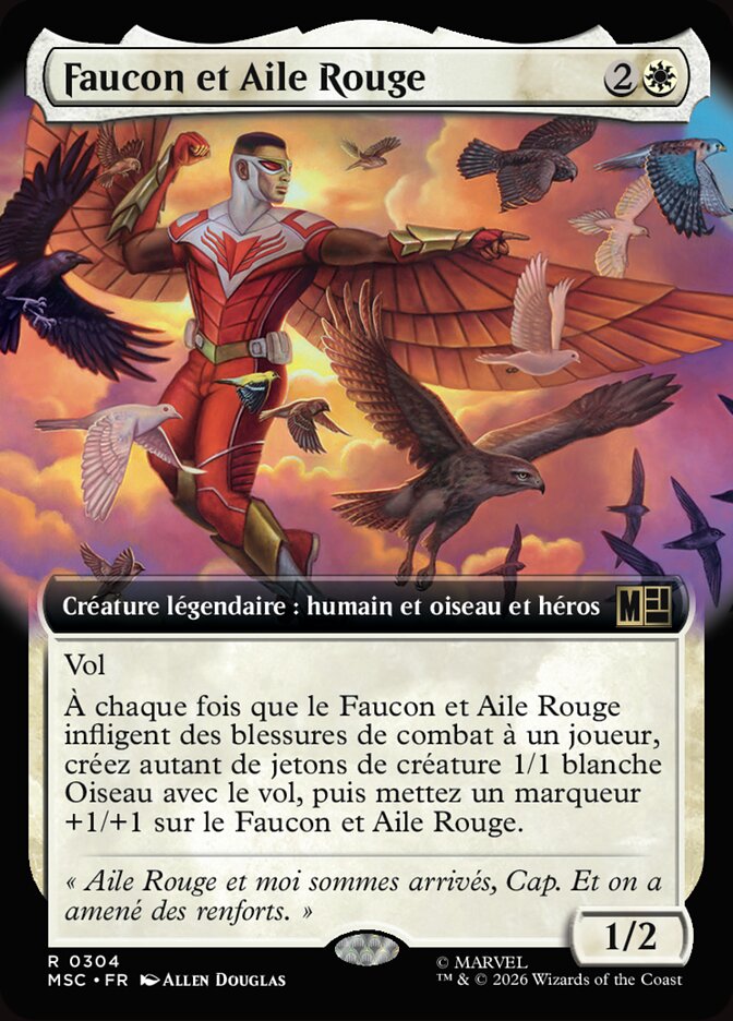 Faucon et Aile Rouge