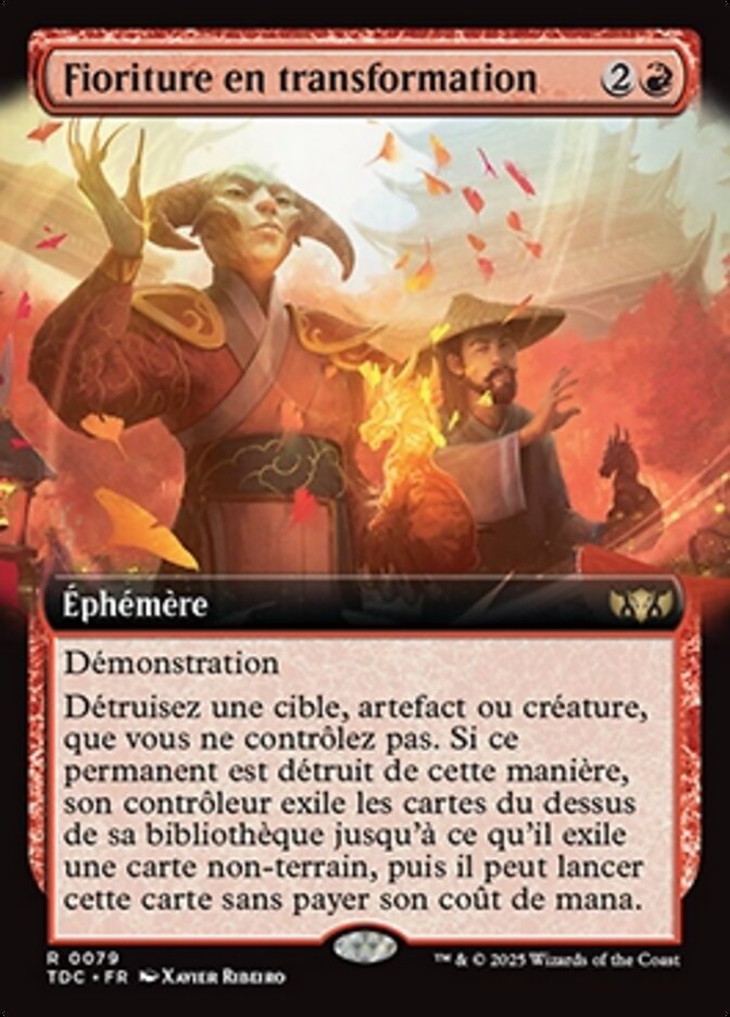 Fioriture en transformation