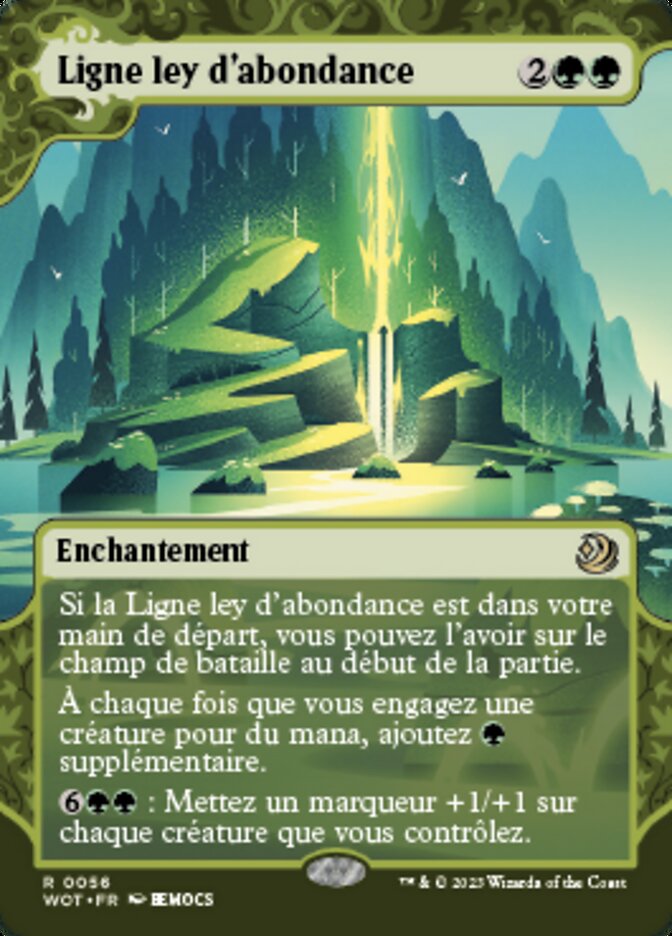 Ligne ley d'abondance