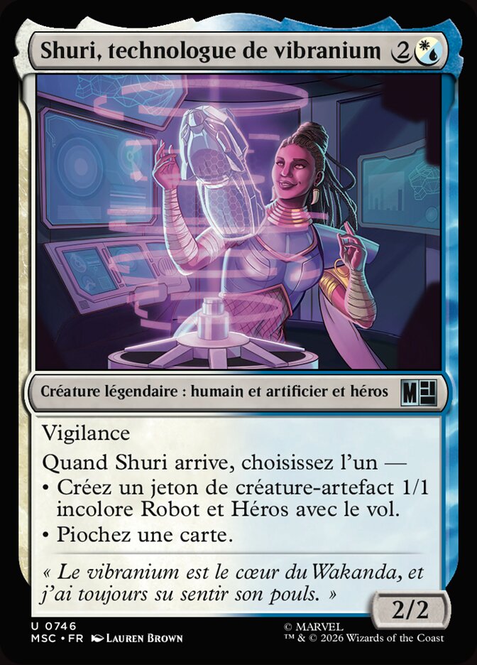 Shuri, technologue de vibranium
