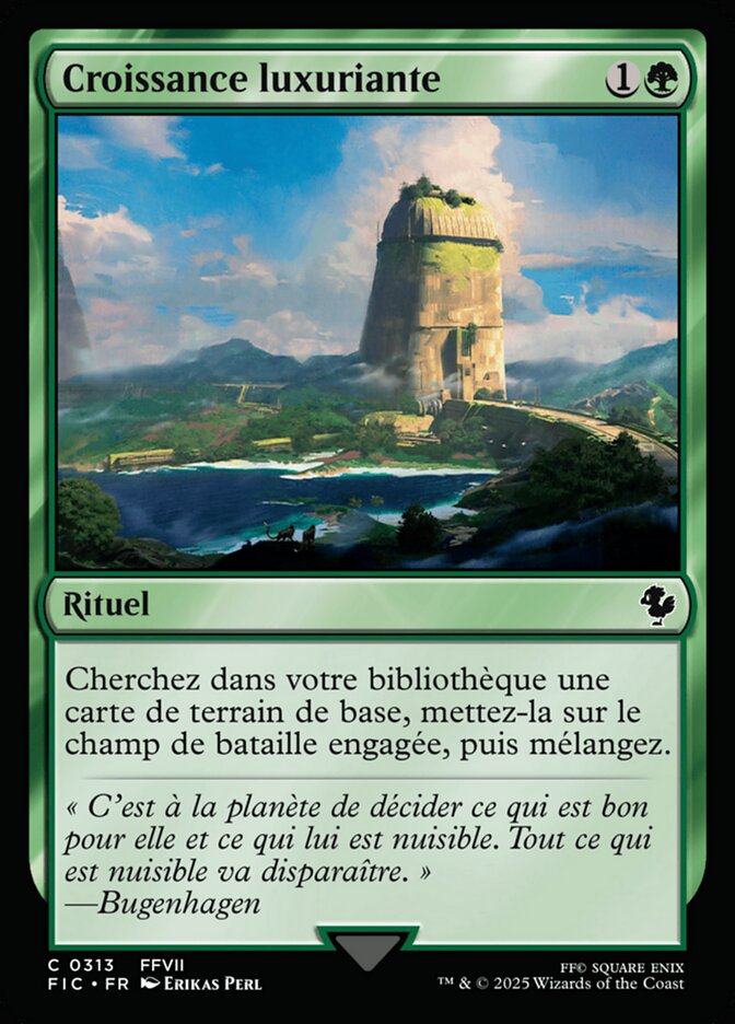 Croissance luxuriante