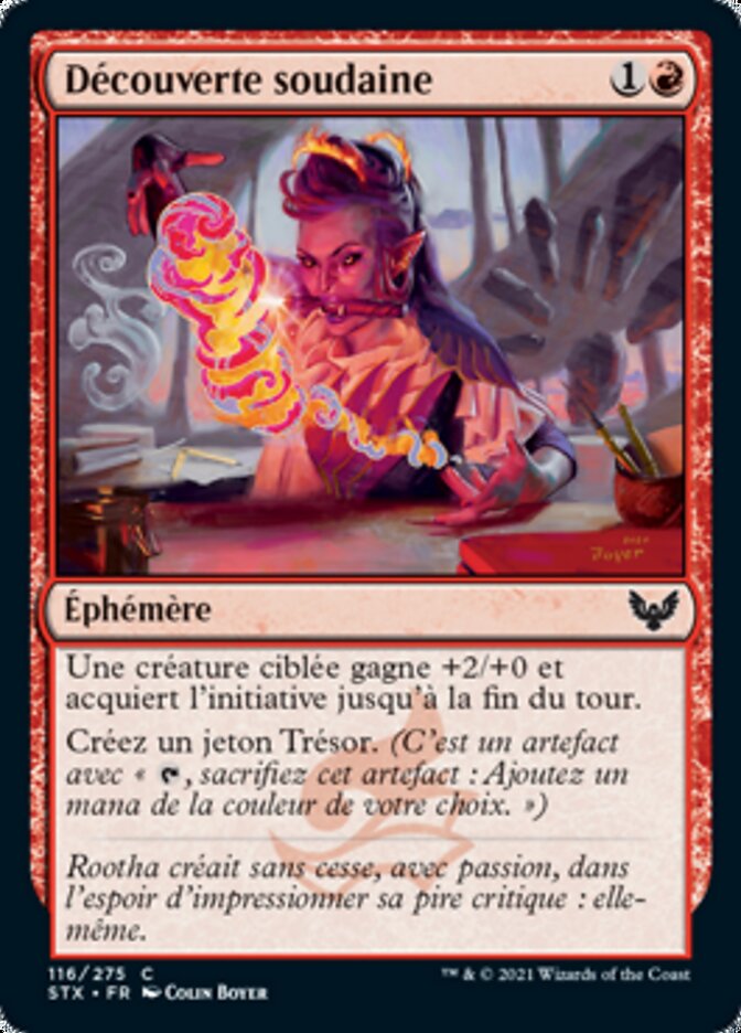 Découverte soudaine