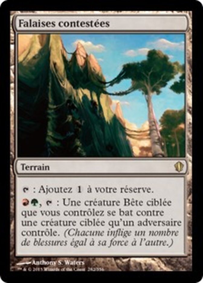 Falaises contestées