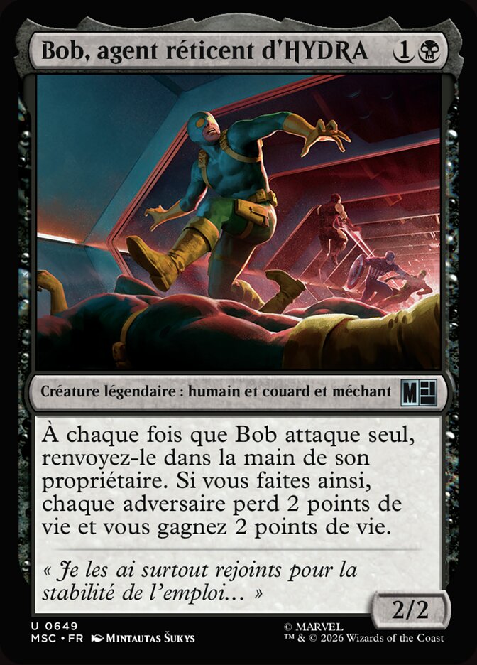 Bob, agent réticent d'HYDRA
