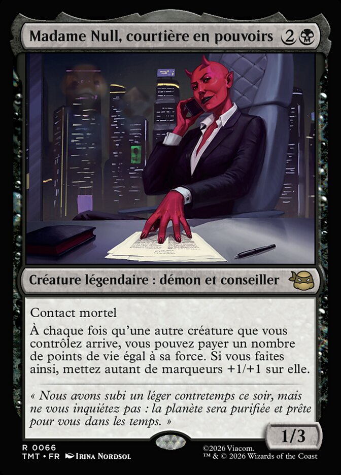 Madame Null, courtière en pouvoirs