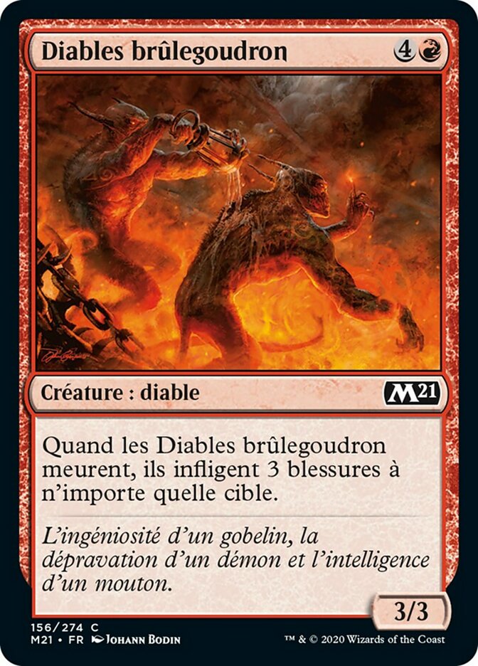 Diables brûlegoudron