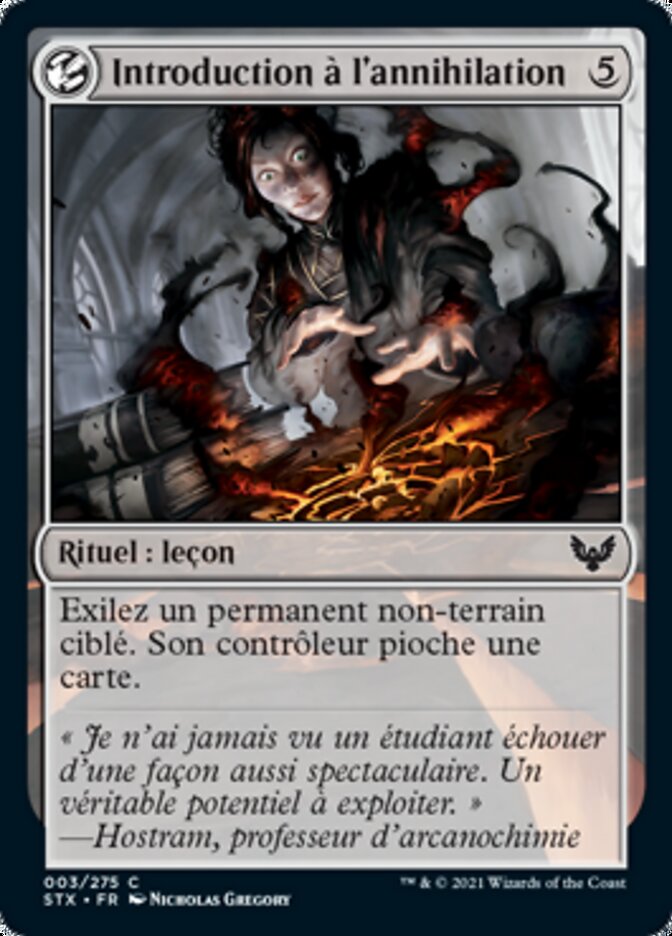 Introduction à l'annihilation