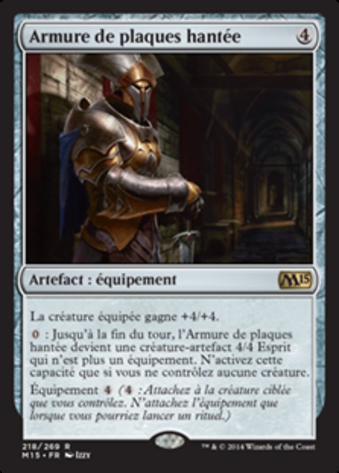 Armure de plaques hantée