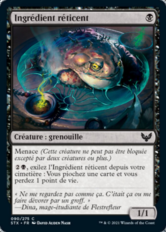 Ingrédient réticent