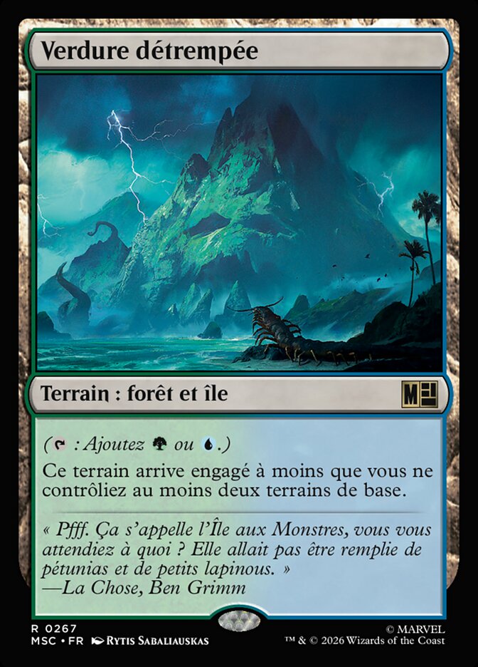 Verdure détrempée