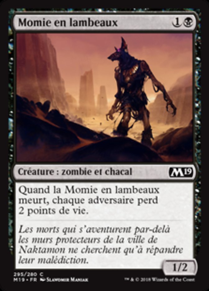 Momie en lambeaux