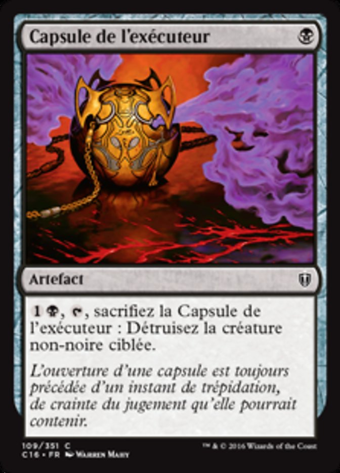 Capsule de l'exécuteur