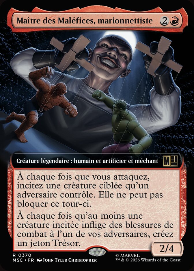Maître des Maléfices, marionnettiste