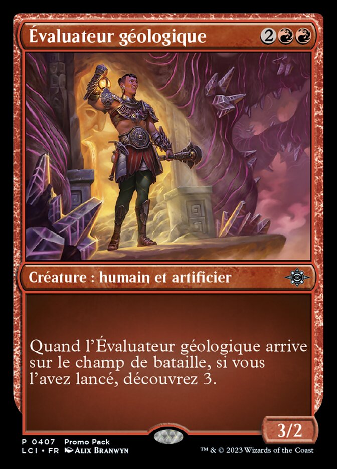 Évaluateur géologique