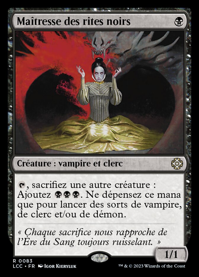 Maîtresse des rites noirs