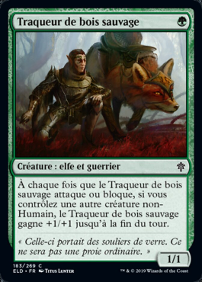 Traqueur de bois sauvage