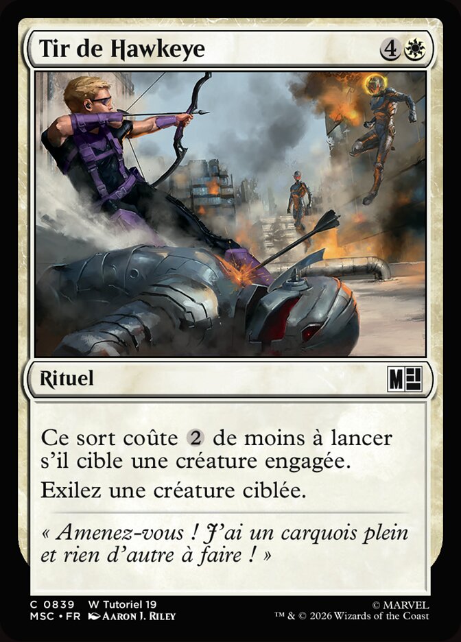 Tir de Hawkeye