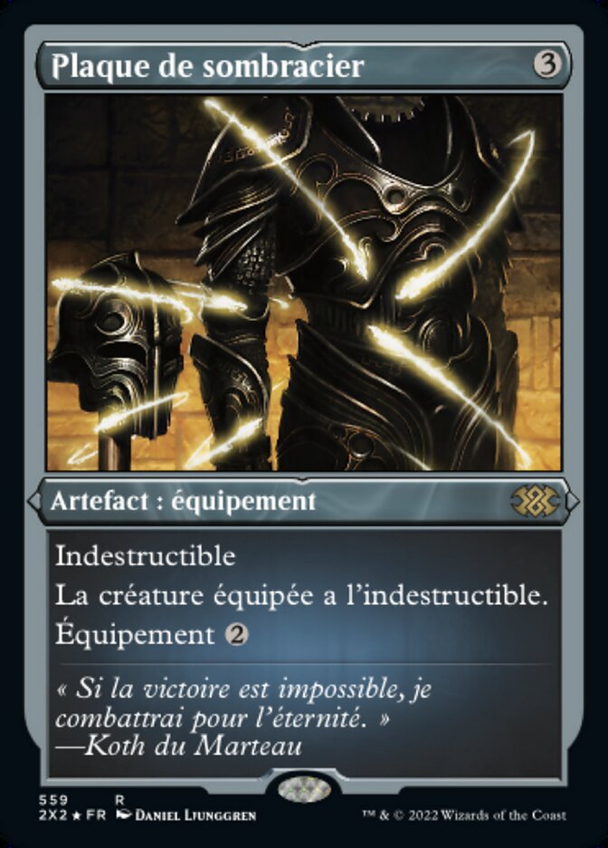 Plaque de sombracier