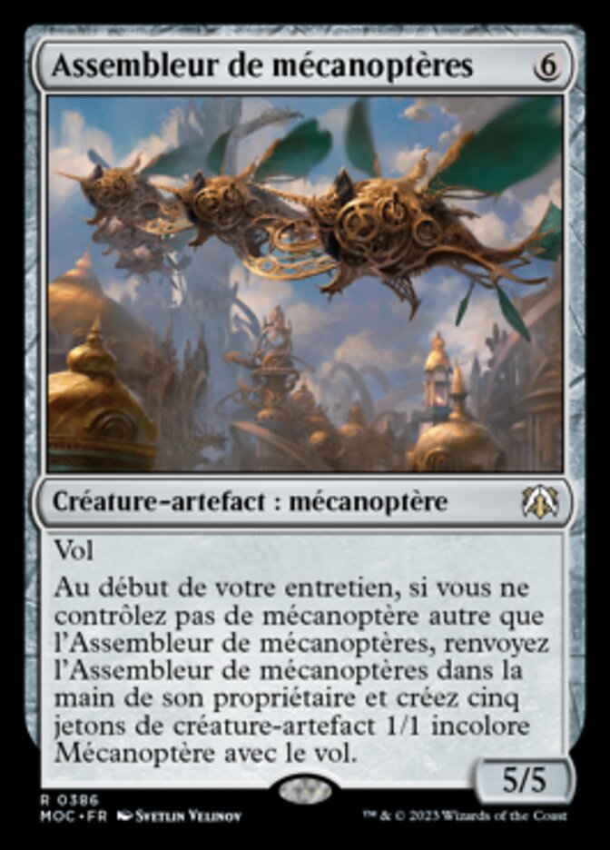 Assembleur de mécanoptères