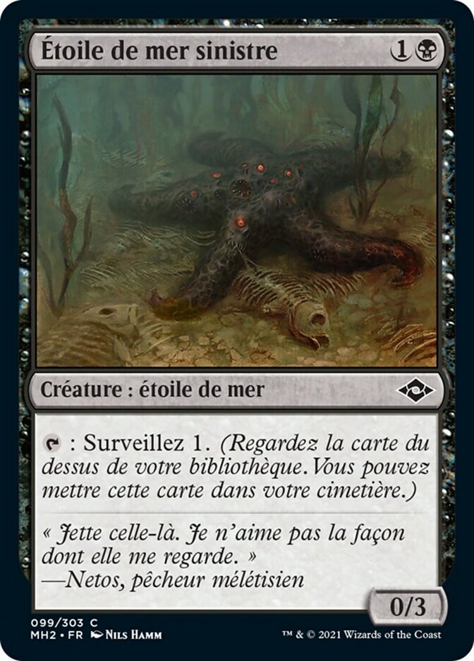 Étoile de mer sinistre