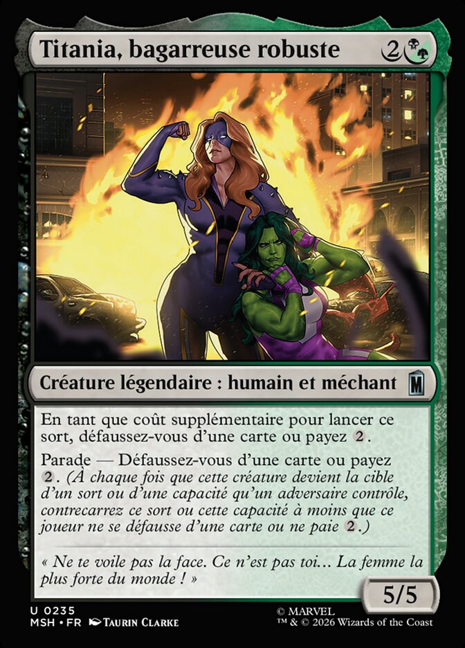 Titania, bagarreuse robuste
