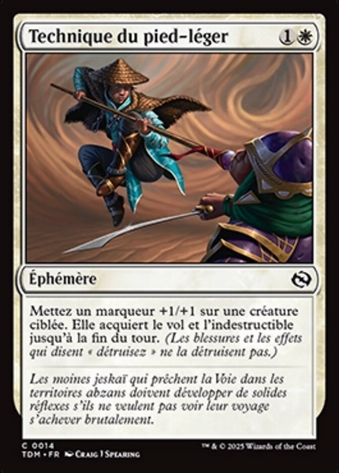 Technique du pied-léger