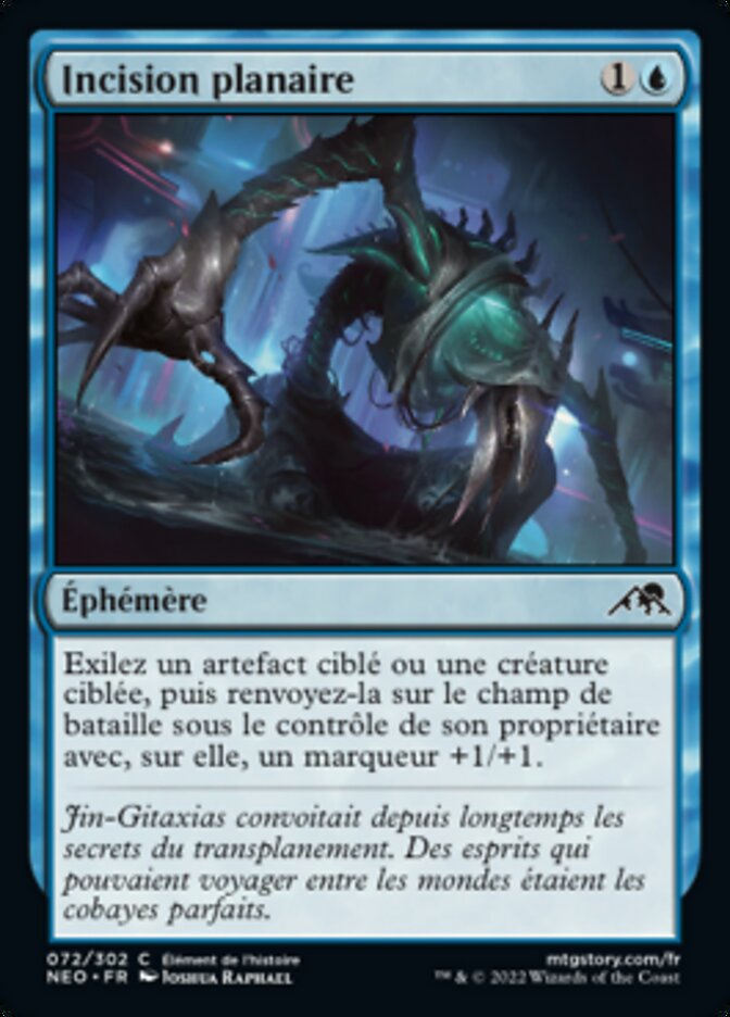 Incision planaire