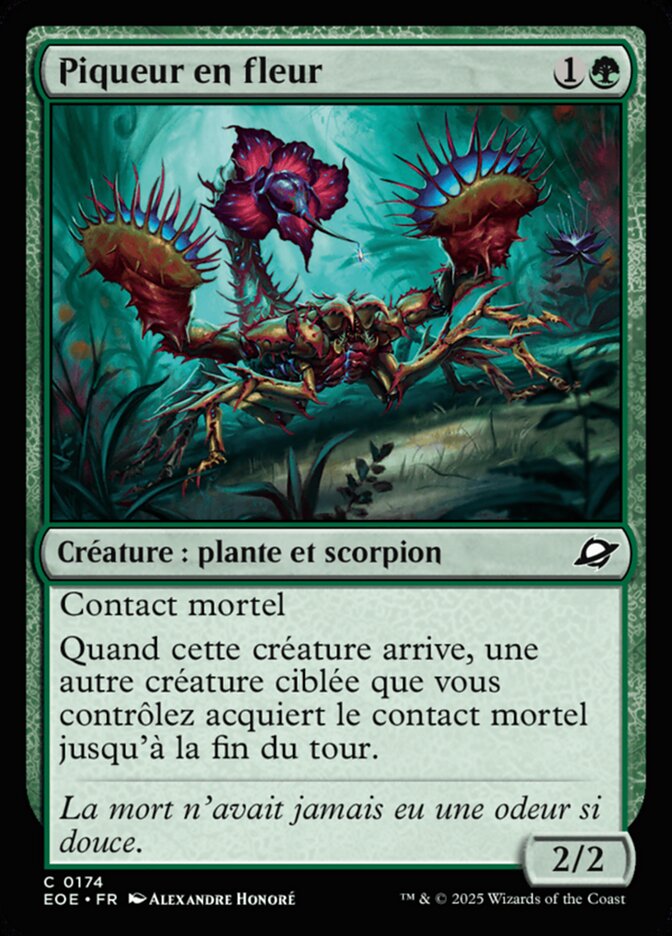Piqueur en fleur