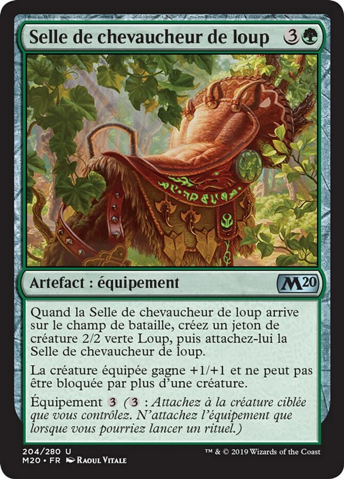 Selle de chevaucheur de loup