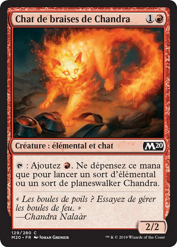 Chat de braises de Chandra