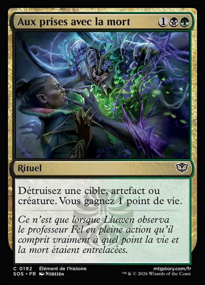 Aux prises avec la mort