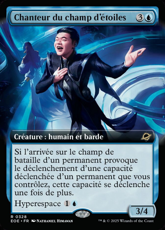 Chanteur du champ d'étoiles