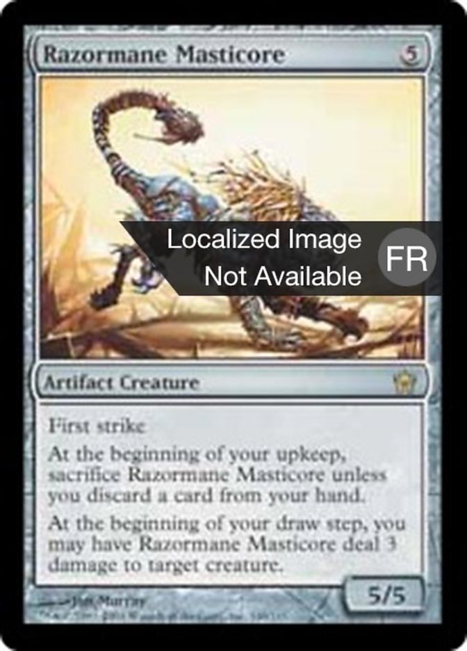 Masticore à crinière tranchante