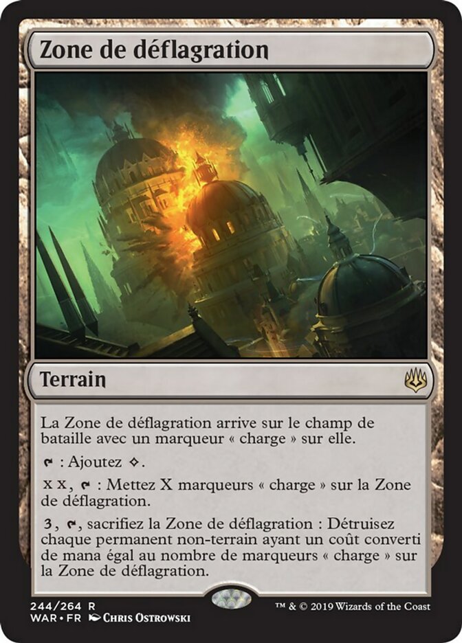 Zone de déflagration