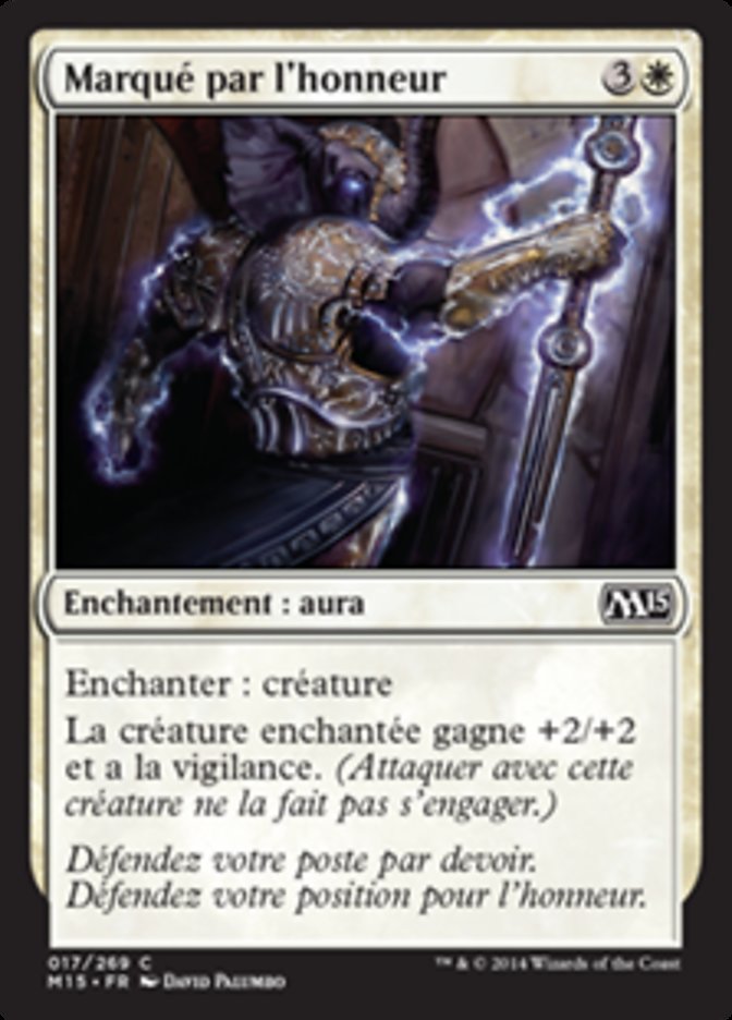Marqué par l'honneur