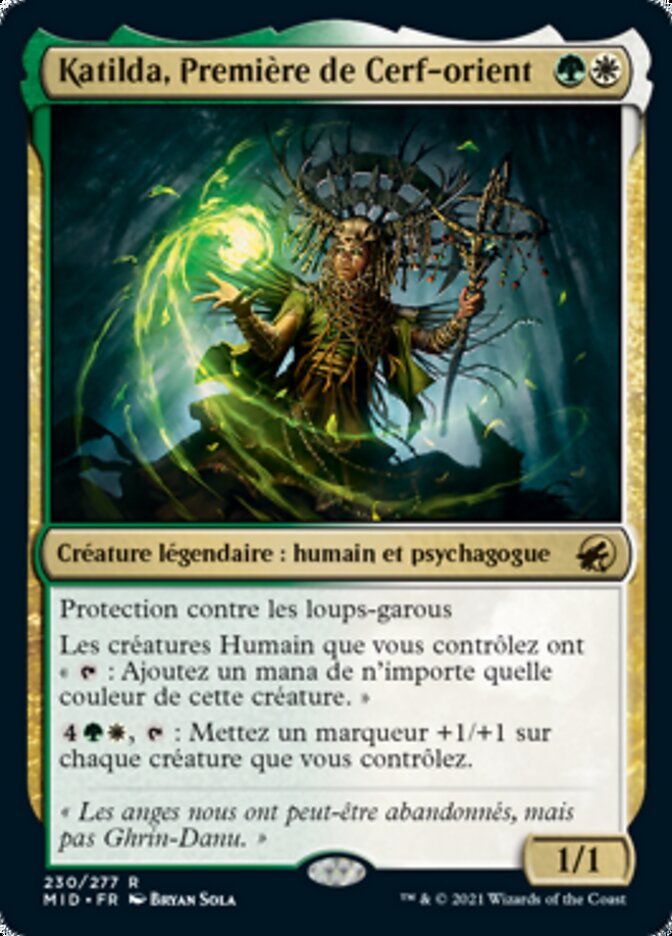 Katilda, Première de Cerf-orient