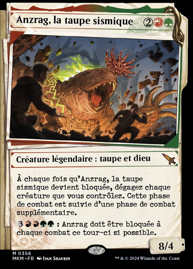 Anzrag, la taupe sismique