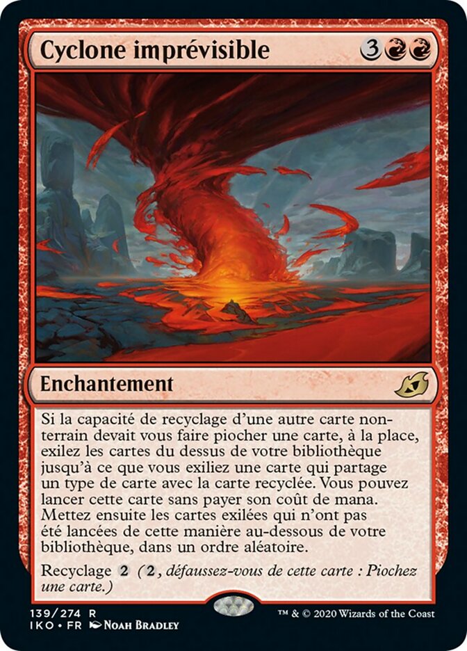 Cyclone imprévisible