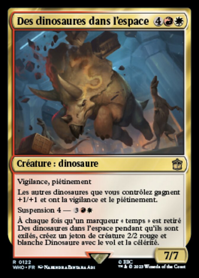 Des dinosaures dans l'espace