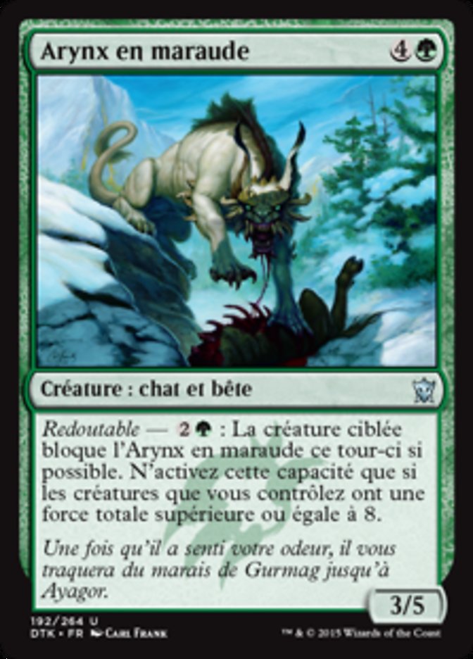 Arynx en maraude