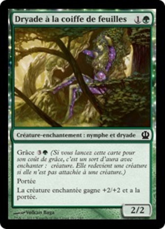 Dryade à la coiffe de feuilles