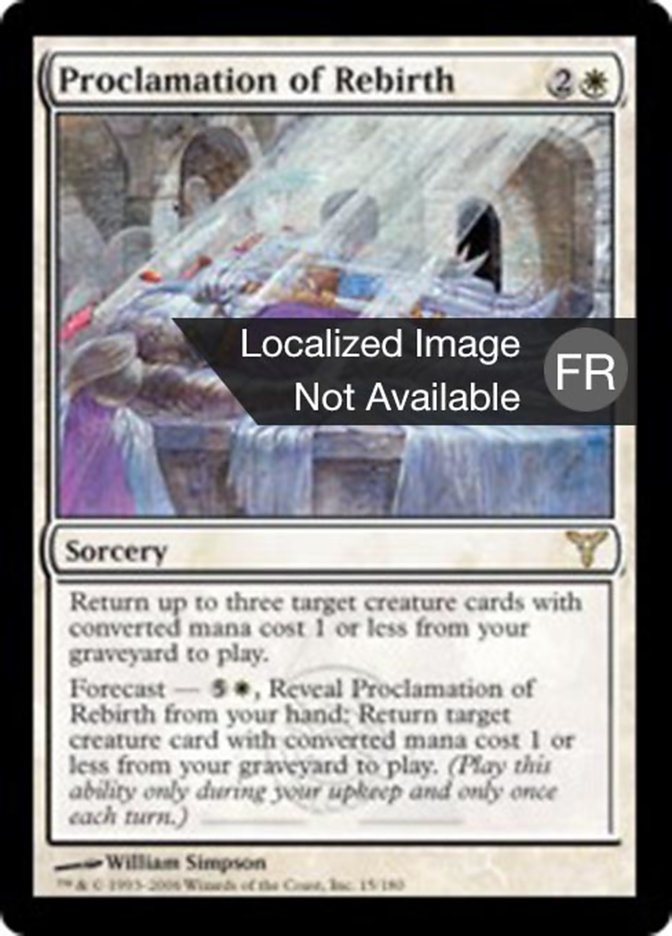 Proclamation de renouveau