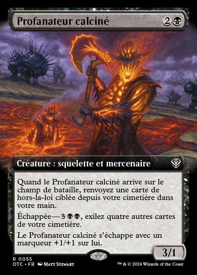 Profanateur calciné