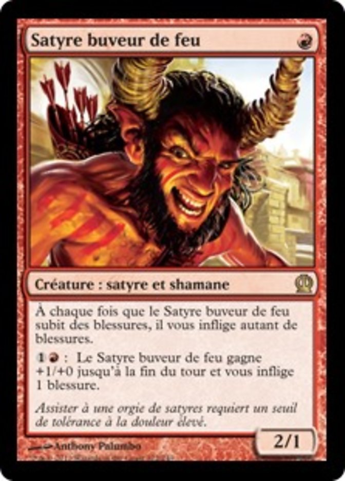Satyre buveur de feu