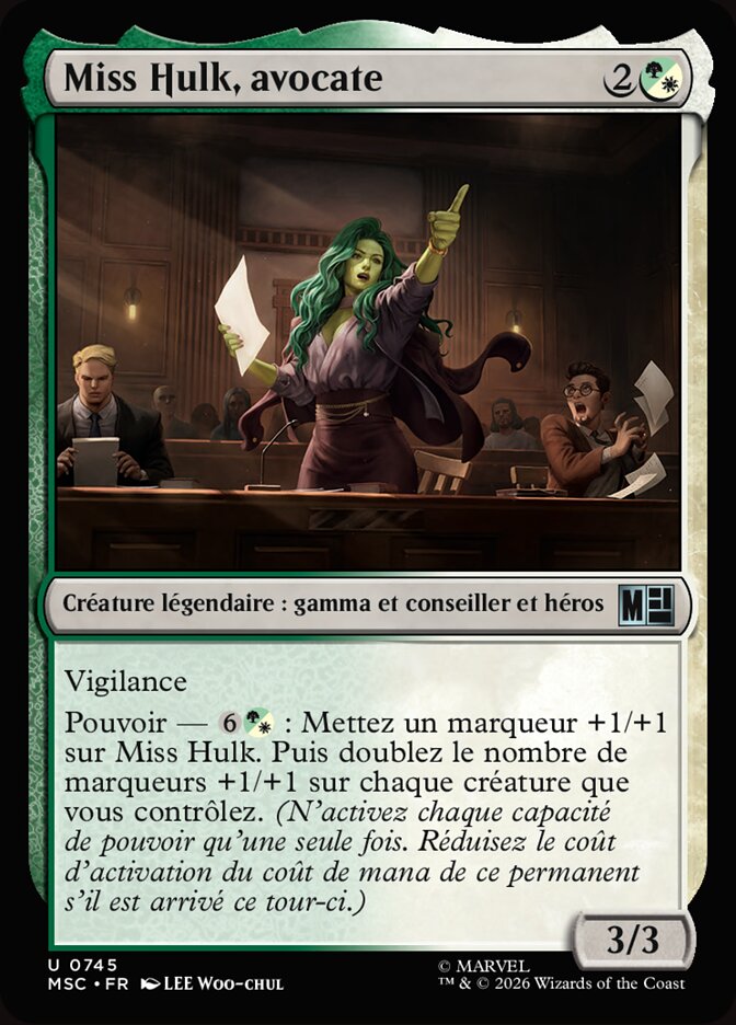 Miss Hulk, avocate