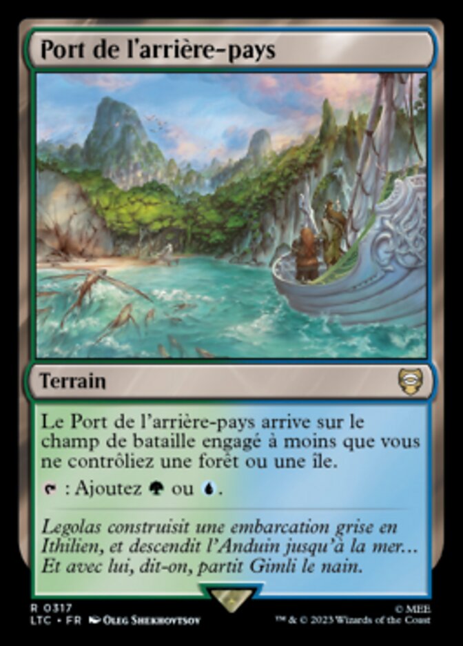 Port de l'arrière-pays