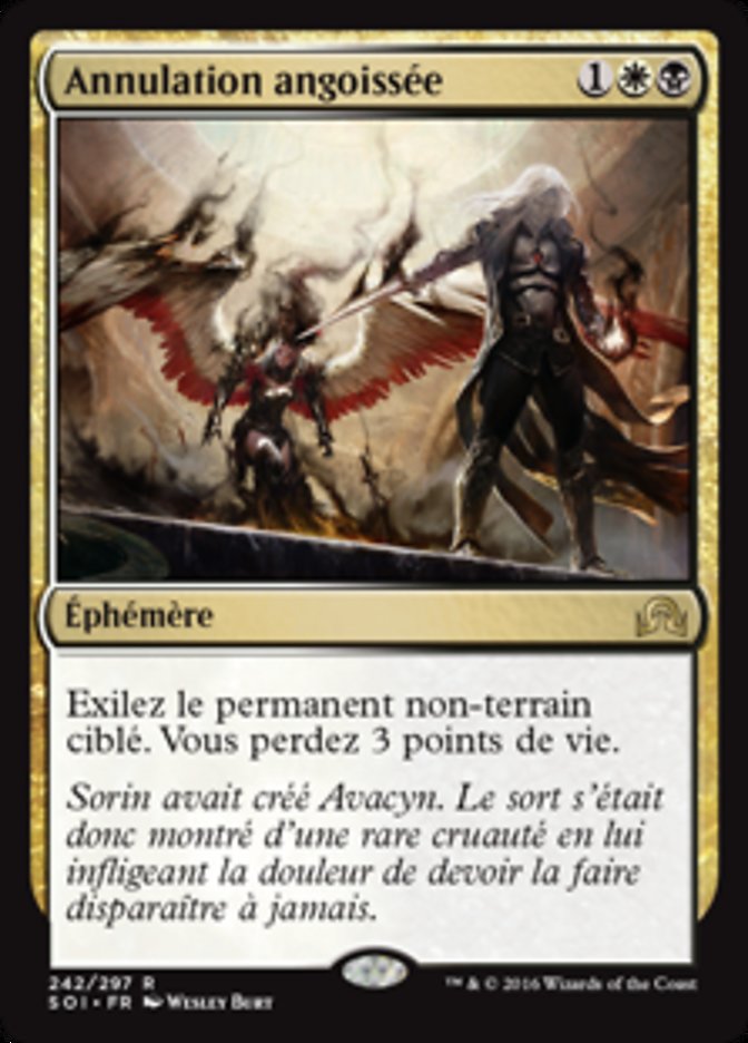 Annulation angoissée